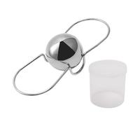Genérico Espresso Cooling Ball With Stand - Stainless Steel Coffee Chiller Ball | Reusable Metal Ice Stone For Iced Coffee, Whiskey & Spirits | Preserves Flavour & Prevents Dilution | Tools