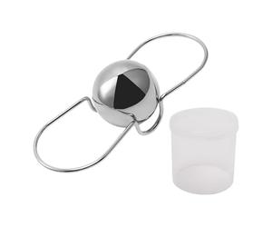 Genérico Espresso Cooling Ball with Stand - Stainless Steel Coffee Chiller Ball | Reusable Metal Ice Stone For Iced Coffee, Whiskey & Spirits | Preserves Flavour & Prevents Dilution | Tools