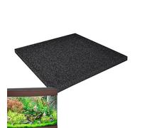 Generico Espuma filtrante para acuario y estanque al aire , esponja filtrante bioquímica negra, recortable, almohadilla de espuma mecánica y biológica de alta densidad para filtro de agua, 50 x