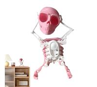 Genérico Esqueleto Bailarín, Modelo Mecánico de Esqueleto 3D Oscilante, Calavera de Cuerda para Habitación Juvenil y Estantería