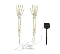 Generico Esqueleto Halloween Decor Solar | Stakes del brazo iluminado con activación de sonido | Función espectral, solar-garden, efecto luminoso, patio, exterior, pantalla temática