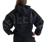 Genérico Essential Hoodie | Oversized Christian Heavyweight Faith Sweatshirt Christian Hoodies Pullover Fashion for MenWomen (Black,L)