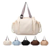 Genérico Essential Tote, Multifunctional Travel Organizer Bag for Ladies, Multipurpose Large Capacity Tote Bag - 15 Pockets (Beige)