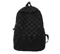Genérico Esta una mochila moderna y versátil con un diseño de color sólido tanto para como para mujeres que presenta una apariencia y capacidad (Black One Size)
