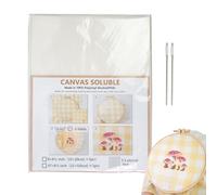 Generico Estabilizador soluble en agua de cobertura,Película desmontable bordado | Estabilizador auxiliar para costura,para coser prender camisa carta bolsos Halloween principiantes artesanía manual