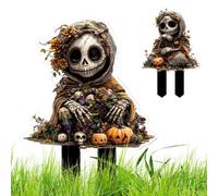Genérico Estacas para jardín de Halloween Decoración Césped Acrílico 2D