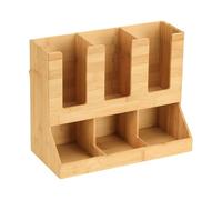 Genérico Estación De Café, Versátil Y Fácil De Usar, Madera, Cesta De Madera Para Soporte De Cápsulas De Café, Estante Para Condimentos, Multiusos, Ideal Para Tapa, , Agitador De Aperitivos