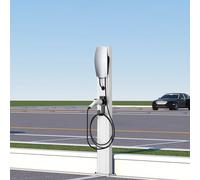Genérico Estación de Carga para vehículos eléctricos Tesla, Soporte de Caja de Carga Independiente, Pedestal de Carga para Exteriores, Conector de Columna para Garaje