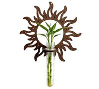 Genérico Estaciones de Propagación - Terrario de Pared con Soporte de Madera | Jarrones de Propagación para Plantas - Para Flores Hogar Oficina Decoración Pared Interior Exterior Jardinero