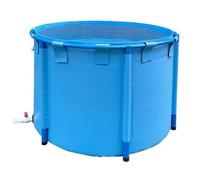 Genérico Estanque de Lona Plegable y Resistente con Marco - Piscina de plástico Grueso para Carpas koi, Ideal para riego agrícola y Cultivo de Carpas koi Uso en Jardines, 1,8 m de diá