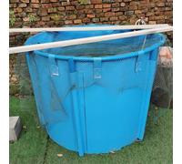 Genérico Estanque de Peces Plegable de Lona de PVC con Estructura: 4 x 1 m, 61-99 cm de Profundidad, Piscina elevada para Cultivo de koi, riego agrícola y Almacenamiento de Agua para familias numeros