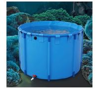 Genérico Estanque de PVC Duradero para Peces - Estanque Redondo de Lona de 3,5 x 1,2 m para Carpas koi, Ideal para piscicultura al Aire Libre, cría acuática, Marco Reforzado, Jardines a