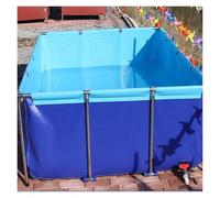 Genérico Estanque Plegable de PVC para Peces - Tanque Temporal de 3x1x0,6 m para Carpas koi, Tortugas y Vida acuática, Piscina de Lona Duradera para Uso Interior y Exterior, Tanque de Almacenamiento