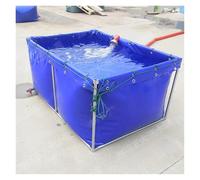 Genérico Estanque portátil Plegable para Peces de 1,5 x 1,5 x 0,8 m - Piscina de Acuario de Lona Resistente con Ojales, Gran Tanque para acuicultura de Carpas koi, solución de Almacenamiento de Agua