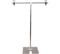 Genérico Estante Compacto Ahorro Espacio con Soporte Soporte Banner Soporte de Inoxidable Ajustable Soporte de exhibición de Carteles Herramientas y mejoras para el (White, One Size)