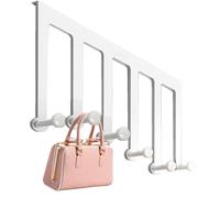 Generico Estante de almacenamiento Behind Doors - 15,75 x 9,06 x 1,97 Inches Over the Door Hooks | Over Door Hanger | Organizador de baño Towel Rack | Punch Free Space Saving Heavy Duty 6 Hooks