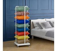 Genérico Estante de Almacenamiento de Almohadas Comerciales con Ruedas,Estante de exhibición del Amortiguador de Las Almohadas del Hotel de la Tienda al por Menor,para Manta/Edredón