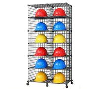 Genérico Estante de Almacenamiento para Cascos de Obra Soporte para Cascos de Seguridad, Organizador de Cascos de Seguridad de Construcción, Vitrina Expositora para Cascos de Moto