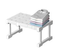 Generico Estante de armario expandible - neutral con acero de 45 cm, organizador de despensa, organizador de armario, funcionalidad de expansión de compartimento ajustable, mecanismo de a