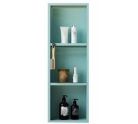 Genérico Estante de Ducha de Acero Inoxidable - Armario de Almacenamiento Empotrado para baño, diseño sin Azulejos, mampara de Ducha metálica de 30x90 cm Que Ahorra Espacio para una Experiencia de ba