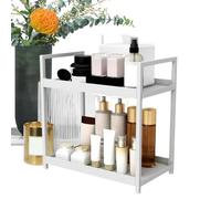 Genérico Estante De Escritorio - Estante Multiusos De 2 Niveles De30x7x30cm, Organizador Esquina para Inodoro | Organizador Deescritorio Depp Dehierro para Libros Archivos Escáner E Fax, Escritor