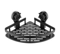 Generico Estante de esquina de baño con forma de triángulo, estante de pared montado en la pared, estantería de baño de gran succión, estantería flotante para baño, estante de baño, estante de pared