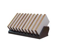 Genérico Estante De Exhibición Azulejos Pequeños, Cerámica Metal, Soporte Almacenamiento Muestras Material Construcción, Con 10 Ranuras For Tarjetas, Capacidad Carga 40 Kg