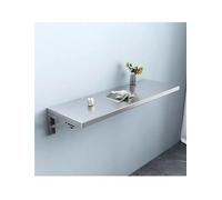 Genérico Estante de Pared Plegable de Acero Inoxidable 304 Grueso, for Cocina, mostrador, Bar y baño | Multiusos(47.2x11.8in)