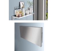 Genérico Estante de Pared Plegable de Acero Inoxidable for Alimentos, Estante Plegable for concesiones, for Food Trucks y Puestos de Comida.(17.3x23.6in)