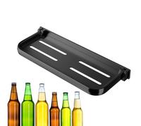 Genérico Estante De Pared Plegable para Baño - Panel Flotante De Aleación De Aluminio De 30 × 13,5 Cm, Almacenamiento Plegable | Diseño Resistente Al Agua Sin Perforaciones, Estante para, Organizador