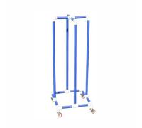 Genérico Estante De Plástico For Almacenamiento Anillos Ejercicio con Peso, Carrito Organizador,Exhibición Equipos Deportivos Ligeros, For Redondos Un Diámetro 40-75 Cm(Blue,Compatible Diam 55cm)