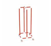 Genérico Estante De Plástico For Almacenamiento Anillos Ejercicio con Peso, Carrito Organizador,Exhibición Equipos Deportivos Ligeros, For Redondos Un Diámetro 40-75 Cm(Red,Compatible Diam 55cm)