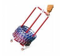 Genérico Estante De Plástico For Almacenamiento Círculos Fitness, Carrito Organizador Circular, Exhibición Equipos Deportivos Livianos, For Redondos con Un Diámetro 40-75 Cm(Red,Compatible Diam 55cm)