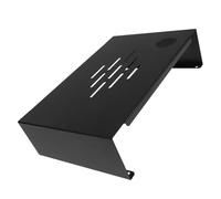 Genérico Estante Elevado para computadora Accesorios de Escritorio Organizador de Cables Soporte de Monitor de Escritorio Soporte Vertical para Laptop Soporte para portátil Acero Black