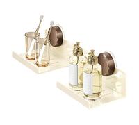 Generico Estante encima del grifo, organizador de pared para el baño - Organizador compacto extraíble con ventosas de acero al carbono para perfumes, baños, lavandería sobre el grifo