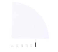 Genérico Estante Esquinero de Pared Triangular de Madera Plástica 28 CM Blanco Soporte de Almacenamiento para Cocina Baño y Oficina Incluye Tornillos y Destornillador Montaje Seguro