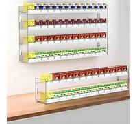Genérico Estante Expositor de Cigarrillos de Varios Niveles para Venta minorista, Estante Expositor de Aperitivos Adecuado para Tiendas minoristas, Estante de Cigarrillos Comercial de Aluminio montad