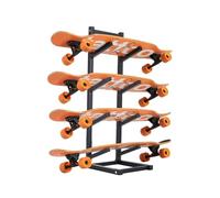 Genérico Estante For Colgar Patines, Soporte De Suelo For Patines, Exhibición De Snowboard, For Garajes, Clubes Y Tiendas De Patines(Black,4-Layer)