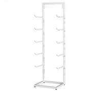 Genérico Estante metálico para Guardar esterillas de Yoga - Soporte para Rodillos de Espuma para Gimnasio, Escuela y Oficina - Organizador de Equipos de Gimnasio en casa, Soporte para esterillas de e