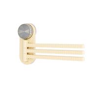 Genérico Estante Modular Multiusos Toallero Giratorio con Ventosa y 3 Varillas, Organizador portátil, sin Taladro, para el hogar, Color Blanco (White, 23x14CM)