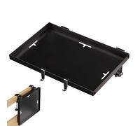 Genérico Estante para Cama De Residencia | Mesita Auxiliar Adosada Habitación Universitaria Estante Plegable | Organizador Plegable con Gestión Cable para Dormitorio Vasos Libros