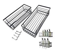 Genérico Estante para Ducha - Organizador De Almacenamiento con Estantes Adhesivos para Ducha | Soporte para Toallas 2 Piezas para Jabón Champú Y Gel De para Hogar Casa Y Decoración