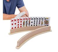 Genérico Estante para Juegos, Tablero de Madera de Pino Macizo, Juego de Dos Soportes, Equipo de Mesa Solitario Rummy Euchre, Herramienta de Soporte, Ideal para Ayuda con disca