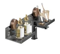 Genérico Estante para Lavabo de baño | 1 Estante de Pared | Organizador extraíble de Acero al Carbono con | Ideal para exhibición de perfumes, lavandería, Cocina, Inodoro, Almacenamiento, baño.