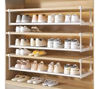 Genérico Estante Retráctil para Zapatos - Gabinete de Almacenamiento Compacto y Portátil con Soportes de Partición - Ahorra Espacio y Organiza Tu Hogar(White,2PK(40-70/15.7-27.6in))