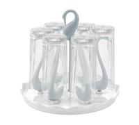 Genérico Estante Secador de Botellas - Estante de Drenaje con Bandeja para Botellas | Soporte Secador Vasos Encimera | para Encimera Comedor Viajes Camping Hotel Guardería Oficina Despensa