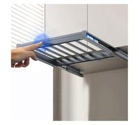 Genérico Estante seco montado en la Pared, Estante Organizador Invisible, Estante for Pantalones Oculto extraíble, for secar Ropa Encima de la Lavadora(49x66-71cm)