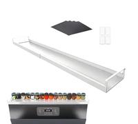 Genérico Estante Trasero para Cocina - Ahorra Espacio, Magnético y Extensible | Estante para Condimentos sobre Horno | Para Aceite, Utensilios, Cocción y Horneado