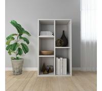 Genérico Estantería/Aparador contrachapada Blanco Brillo 50x25x80 cm,Mobiliario,Estanterías,Librerías y estanterías-800168