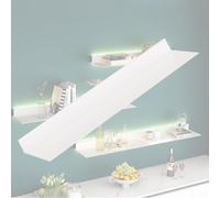 Genérico Estantería Colgante de Pared, estantería metálica iluminada de Pared, estantes flotantes Multicapa de Pared, Estante Flotante con luz LED integrada, estantes metálicos Luminosos de Pared, so
